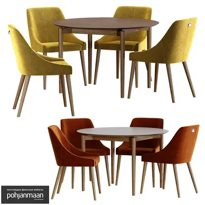 Modern Dining Table & Chairs Set