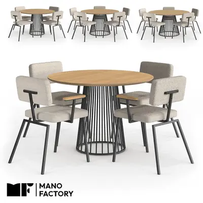 Modern Dining Table & Chairs Set