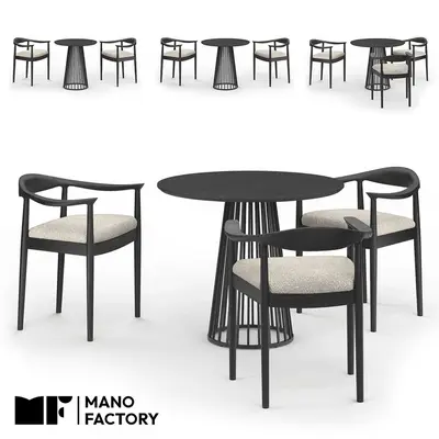 Modern Dining Table & Chairs Set