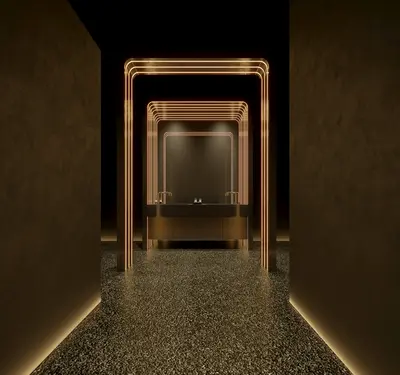 Modern Public Restroom