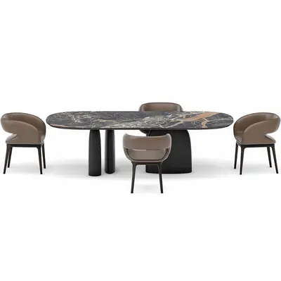 Modern Dining Table & Chairs Set