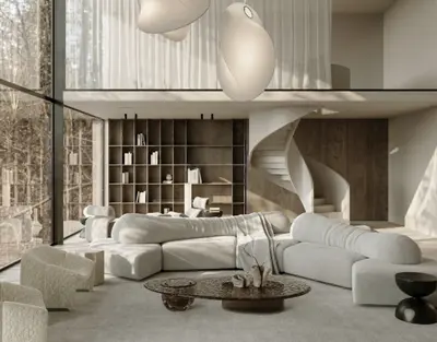 Modern Villa Living Room