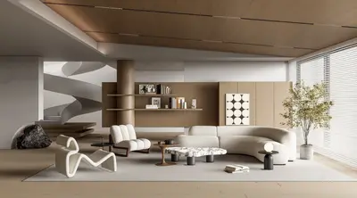 Modern Villa Living Room