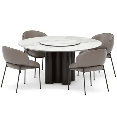 Modern Dining Table & Chairs Set