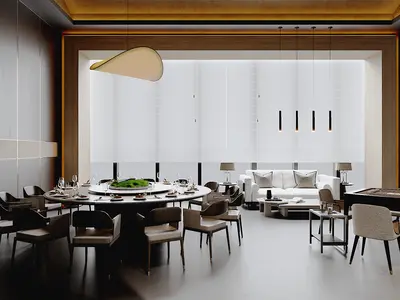 Modern Hotel Restaurant
