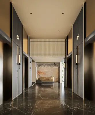Modern Elevator Lobby