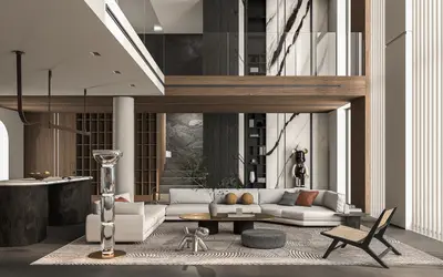 Modern Villa Living Room