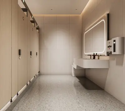 Modern Public Restroom