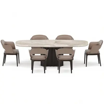 Modern Dining Table & Chairs Set