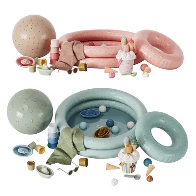 Modern Playground Equipment Set