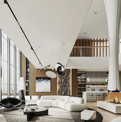 Modern Villa Living Room