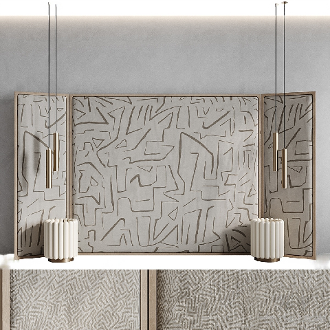 Modern Bed Feature Wall