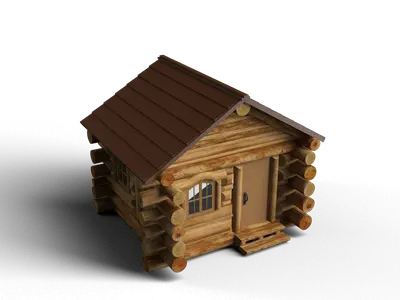 Retro Log Cabin