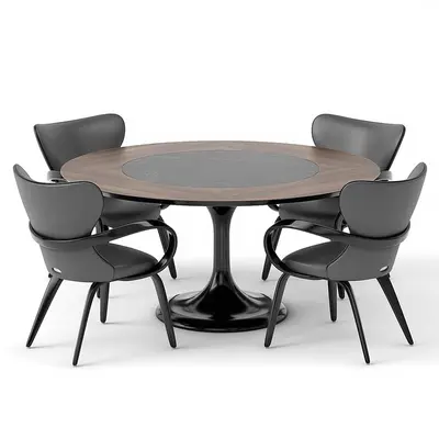 Modern Dining Table & Chairs Set