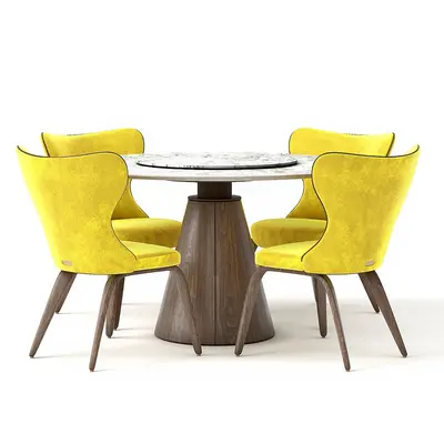 Modern Dining Table & Chairs Set