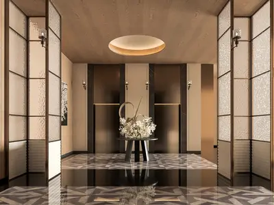Modern Hotel Corridor